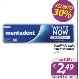 DiMeglio Dentifricio white now Mentadent offerta