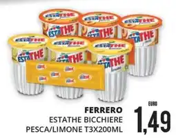 Mazzeo Supermercati Ferrero Estathe bicchiere offerta
