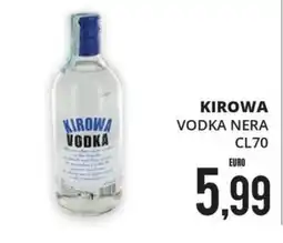 Mazzeo Supermercati Kirowa vodka nera offerta