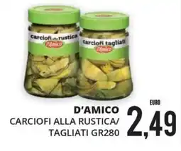 Mazzeo Supermercati D'Amico carciofi alla rustica/ tagliati offerta