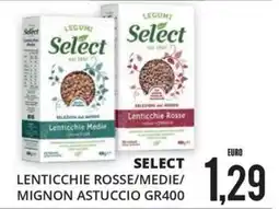 Mazzeo Supermercati Select Lenticchie Rosse/Medie/Mignon offerta