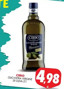 Mazzeo Supermercati Cirio olio extra vergine di oliva classico offerta
