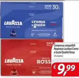 DiMeglio Comprime compatibili Nespresso LavAzza Crema e Gusto/Qualità Rossa offerta