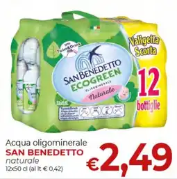 Maxi Nonna Isa Acqua oligominerale SAN BENEDETTO naturale offerta