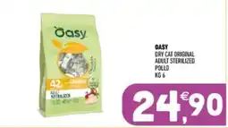 Ayoka Oasy dry cat original adult sterilized pollo offerta