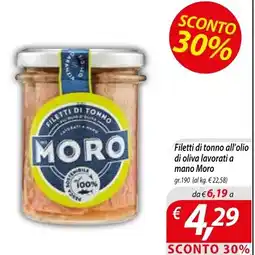 DiMeglio Filetti di tonno lavorati a mano Moro offerta