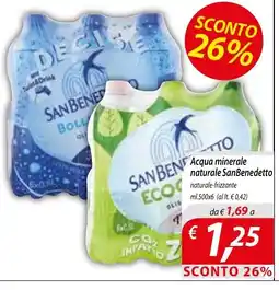 DiMeglio Acqua minerale naturale San Benedetto offerta