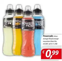 DiMeglio Powerade citrus-orange-blood orange-mountain blast blu offerta