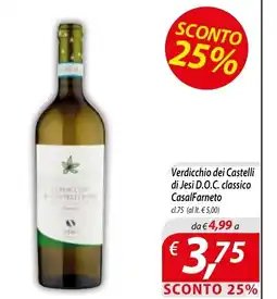 DiMeglio Verdicchio dei Castelli di Jesi D.O.C. classico CasalFarneto offerta