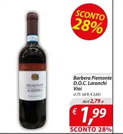 DiMeglio Barbera Piemonte D.O.C. Laronchi Vini offerta