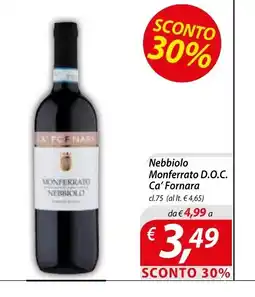 DiMeglio Nebbiolo Monferrato D.O.C. Ca' Fornara offerta