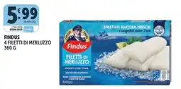 Gourmet Déco Findus filetti di merluzzo offerta