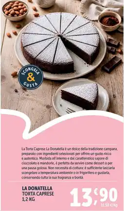 Gourmet Déco La Donatella Torta Caprese offerta