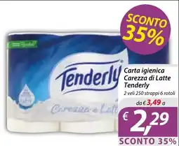 DiMeglio Carta igienica Carezza di Latte Tenderly offerta
