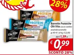 DiMeglio Barrette Proteiche Ohi Vita cocco-cookies-arachidi/caramello offerta