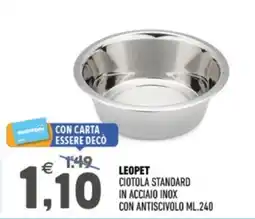 Ayoka LEOPET Ciotola Standard in acciaio inox offerta