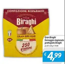 DiMeglio Gran Biraghi formaggio stagionato grattugiato Biraghi offerta