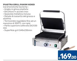 C+C Cash and Carry Piastra grill panini Hendi offerta