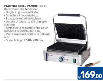 Piastra grill panini Hendi