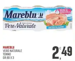 Marketpiù Mareblu tonno al naturale offerta
