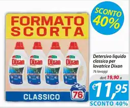 DiMeglio Detersivo liquido classico per lavatrice Dixan offerta