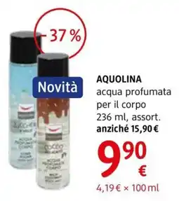 dm drogerie markt Aquolina acqua profumata per il corpo offerta