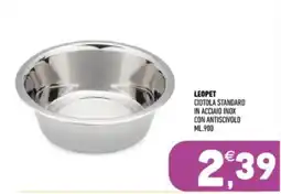 Ayoka Ciotola standard in acciaio inox con antiscivolo offerta