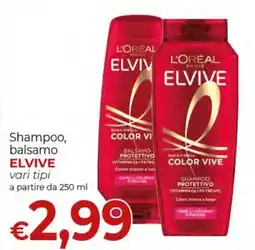 Maxi Nonna Isa Shampoo, balsamo Elvive offerta