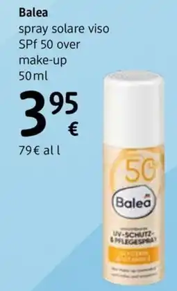 dm drogerie markt Balea spray solare viso offerta
