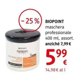 dm drogerie markt Biopoint maschera professionale offerta