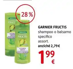 dm drogerie markt Garnier Fructis shampoo o balsamo specifico offerta