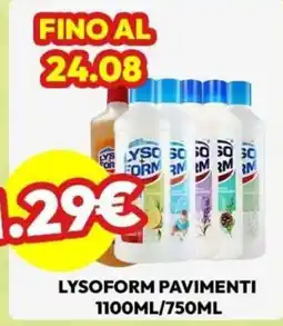 Gemar Detersivi Lysoform pavimenti offerta