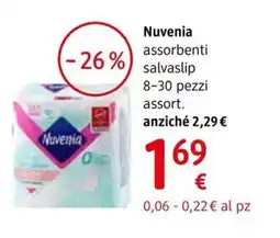 dm drogerie markt Nuvenia assorbenti salvaslip offerta