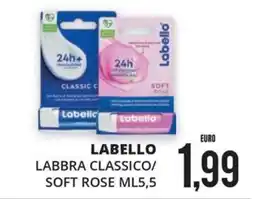 Mazzeo Supermercati Labello labbra classico/soft rose offerta