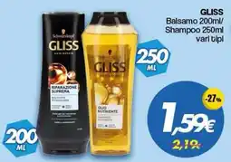Franzy's Gliss balsamo e shampoo offerta