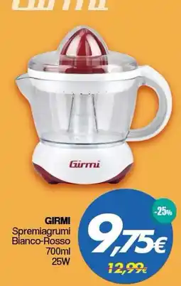 Franzy's Girmi Spremiagrumi Bianco-Rosso offerta