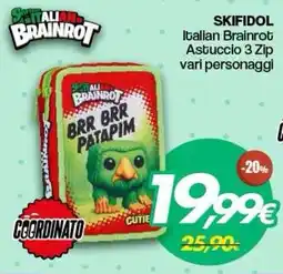Franzy's Skifidol Italian Brainrot Astuccio 3 Zip vari personaggi offerta
