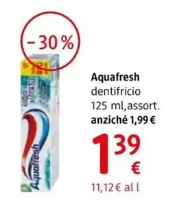 dm drogerie markt Aquafresh dentifricio offerta