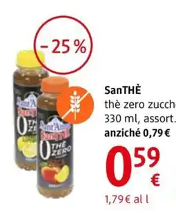 dm drogerie markt SanTHÈ thè zero zucchero offerta