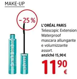 dm drogerie markt L'ORÉAL PARIS Telescopic Extension Waterproof mascara allungante e volumizzante assort. offerta