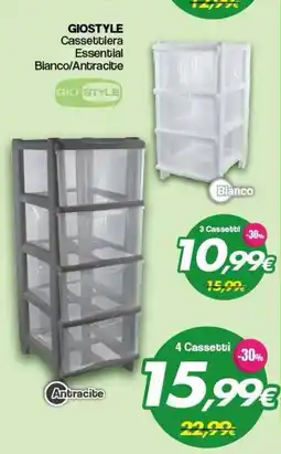 Franzy's Cassettiera Essential GIOSTYLE offerta