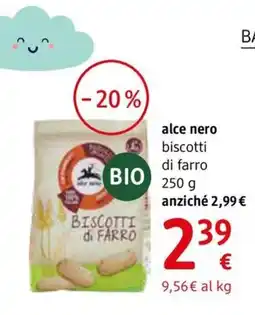 dm drogerie markt alce nero biscotti di farro offerta