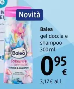 dm drogerie markt Balea gel doccia e shampoo offerta
