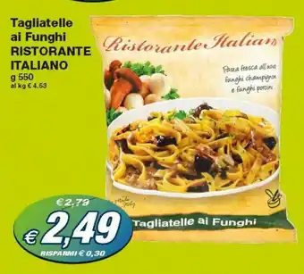 Prix Quality Ristorante Italiano Tagliatelle ai Funghi 550g offerta