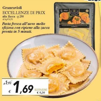 Prix Quality Eccellenze di Prix Granravioli 250g offerta