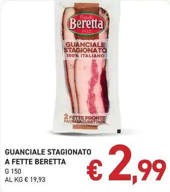 Guanciale stagionato a fette Beretta