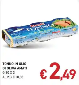 Coal Tonno in olio di oliva Amati offerta