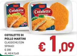 Coal Cotolette di pollo Martini offerta