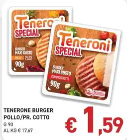 Coal Teneroni burger pollo/pr. cotto offerta