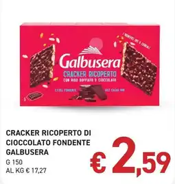Coal Cracker ricoperto di cioccolato fondente Galbusera offerta